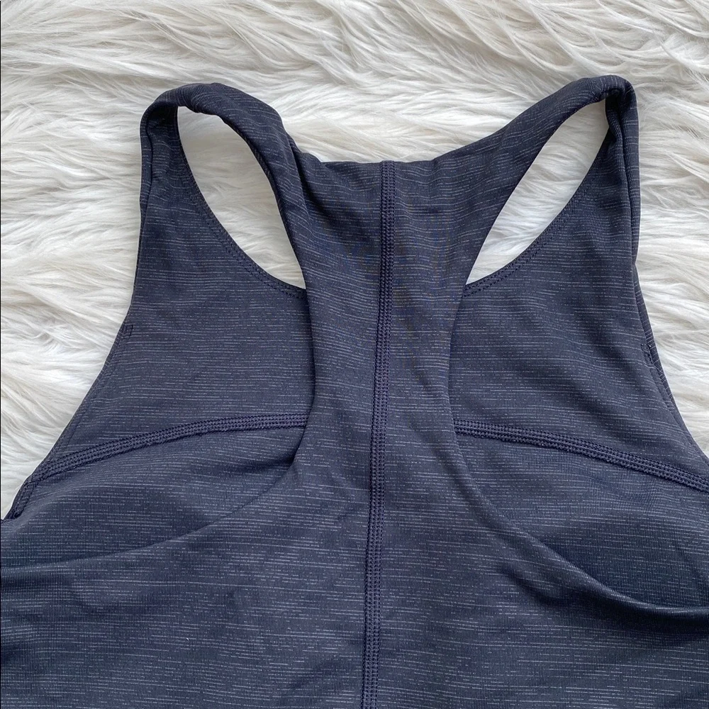 Outdoor Voices | Techsweat Crop Top Charcoal High-Neck Racerback Sports Bra